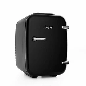CAYNEL Mini Fridge Cooler and Warmer, (4Liter / 6Can) Portable Compact