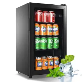 445007642687 ELEXNUX Wine Beverage Cooler Mini Refrigerator 445007642687 ELEXNUX Wine Beverage Cooler Mini Refrigerator