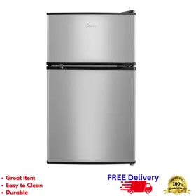 MRM31D2BST MIDEA Mini Fridge Freezer Double Door Dorm Office
