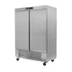 Asber ARR-49-H Two Section Reach-in Refrigerator w/ 2 Solid Door, Bottom Moun...