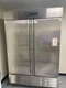 Asber ARR-49-H Two Section Reach-in Refrigerator, Solid Doors, Stainless Steel